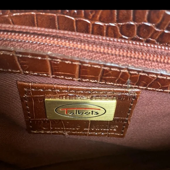 Talbots Brown Crossbody Bag with Gold Hardware - Picture 7 of 15